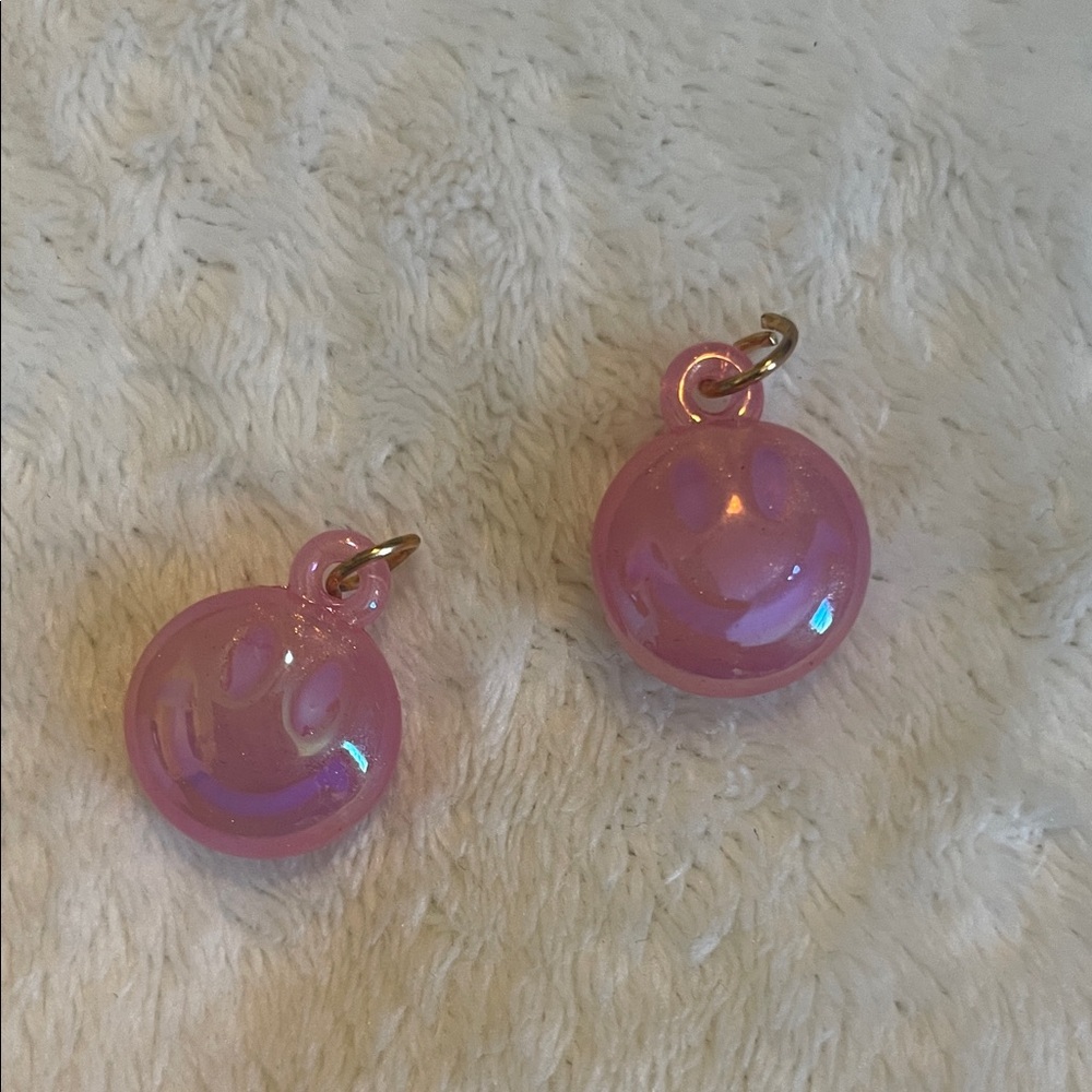 Pink Smiley Face Charms - Women's Jewelry